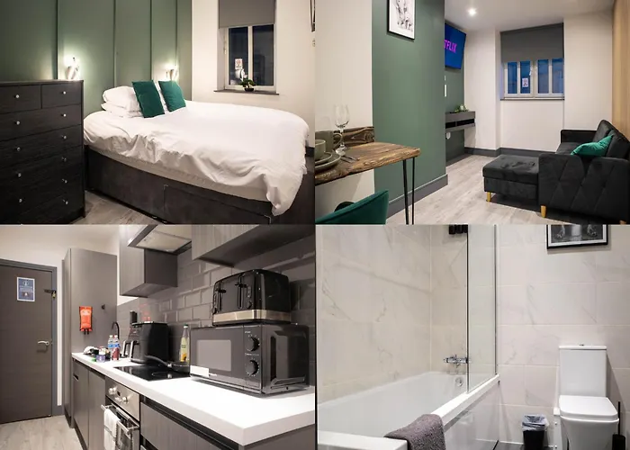 Centre With Super King Bed Fully Equipped Perfect For Long 公寓 *